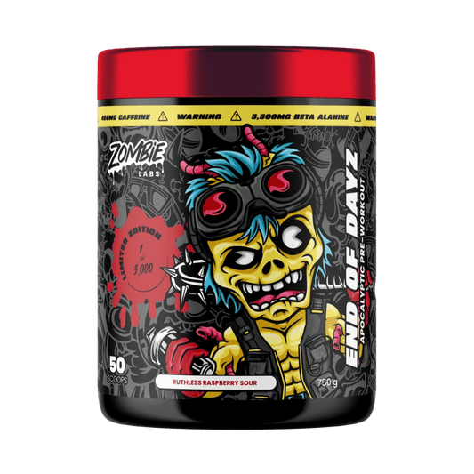 Zombie Labs End Of Dayz Pre-Workout (1) & ZOMBIE-EOD-APOCALYPTIC-PRE-750g-Rasp