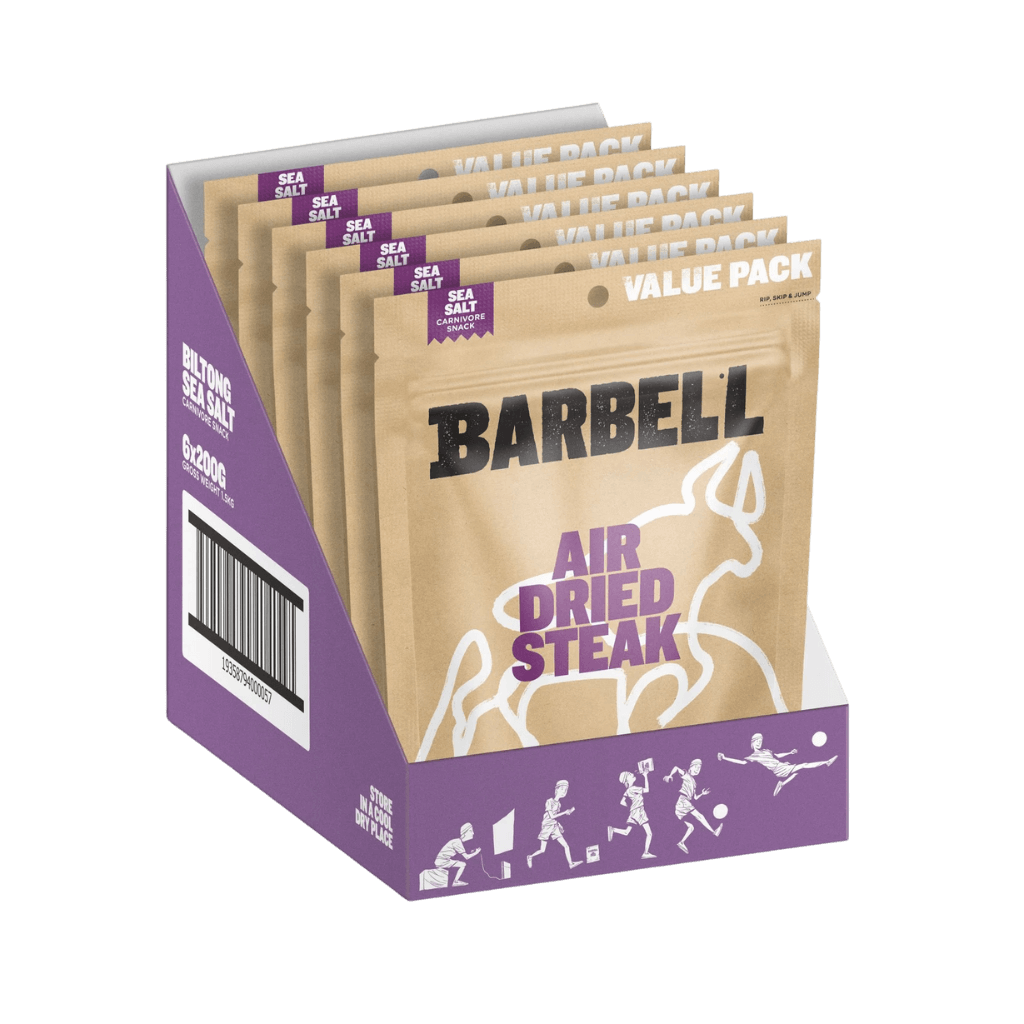 Barbell Foods - Biltong (5) & BBF-BILTONG-6x200g-SS