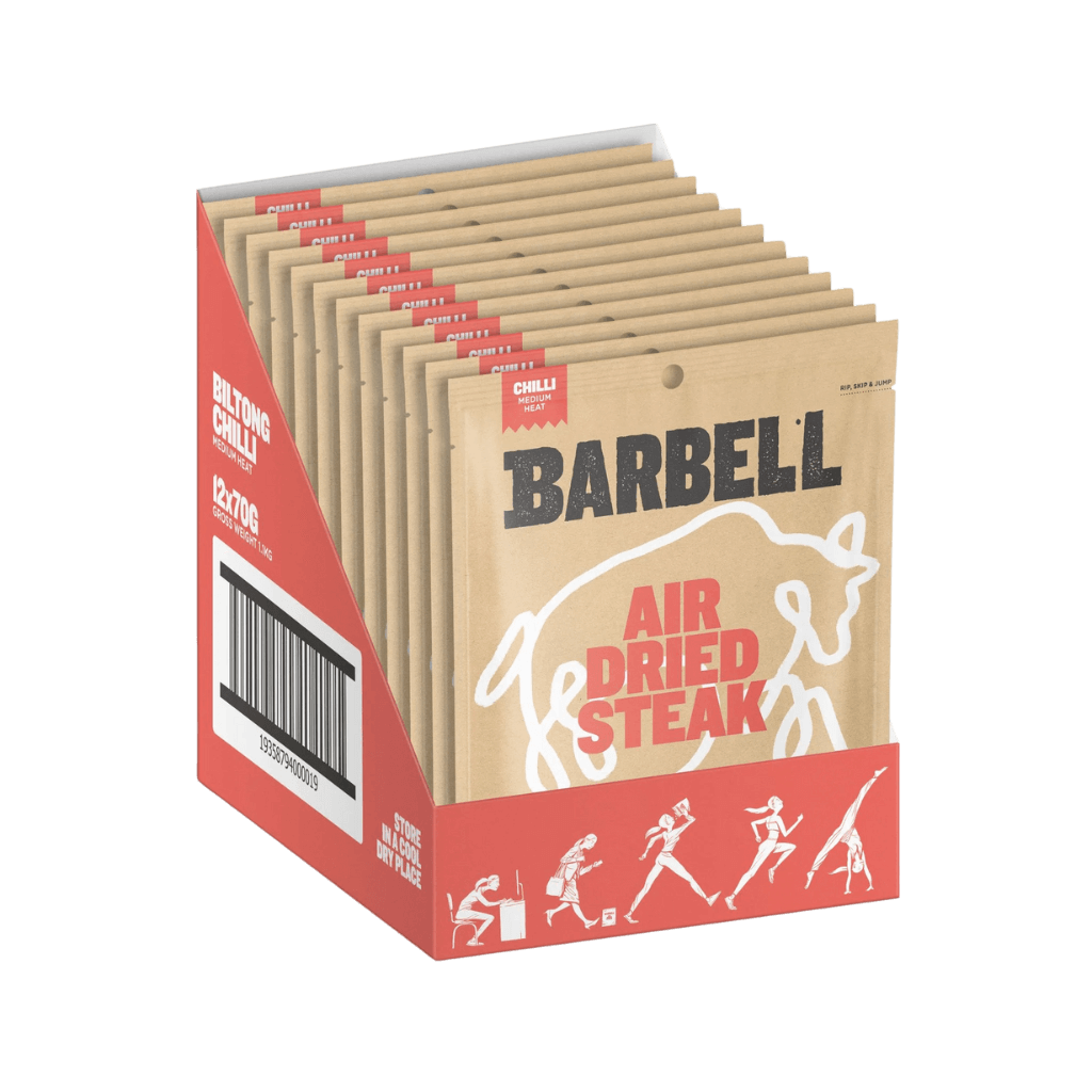 Barbell Foods - Biltong & BBF-BILTONG-12x70g-Chill