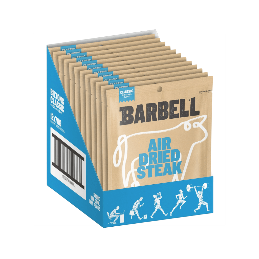 Barbell Foods - Biltong (1) & BBF-BILTONG-12x70g-Class