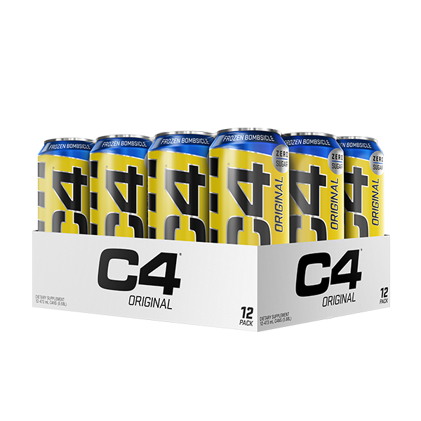 Cellucor C4 Original Carbonated Cans (3) & Cellucor-C4CAN-CASE12x473mL-FROBOM