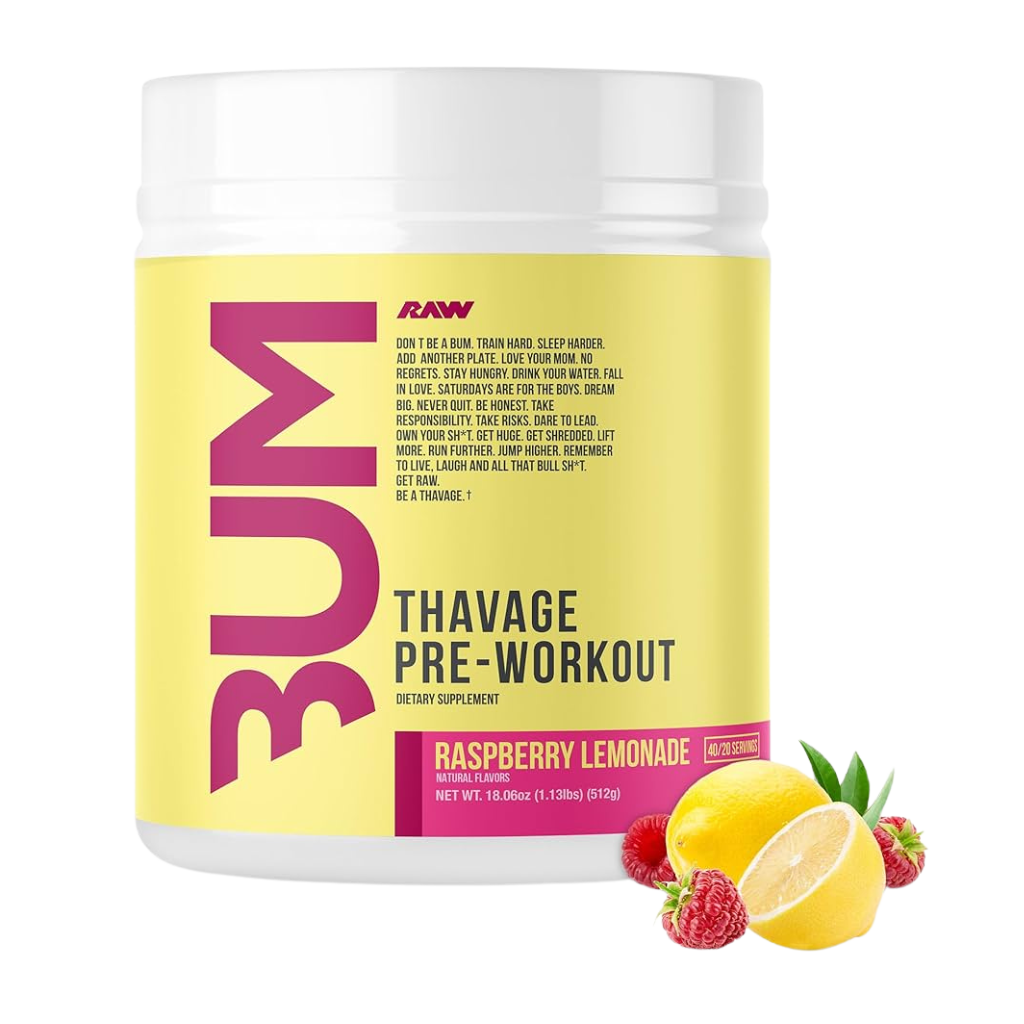 CBUM Thavage Pre-Workout 40 Serves (4) & CBUM-THAVAGE-40SRV-Rasp