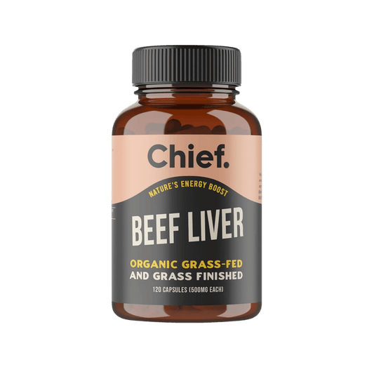 Chief Nutrition Beef Liver Capsules & CHIEF-BEEF-LIVER-CAPS-120