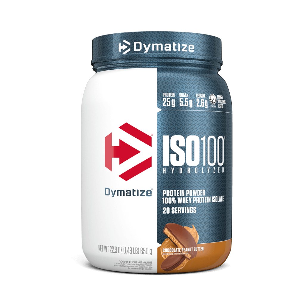 Dymatize Iso 100 (13) & Dymatize-ISO100-24Srv-ChocolatePeanutButter