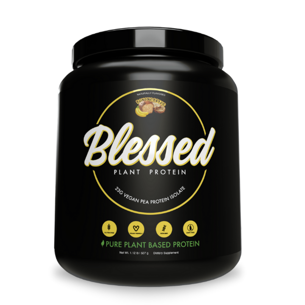 Blessed Vegan Protein & EHPLabs-Blessed-454g-BanBread