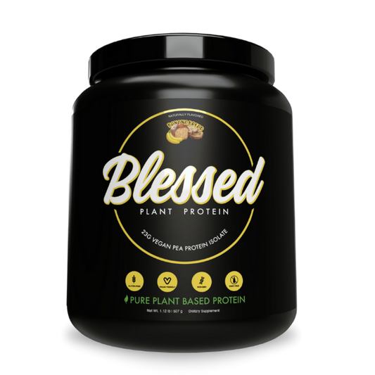 Blessed Vegan Protein & EHPLabs-Blessed-454g-BanBread