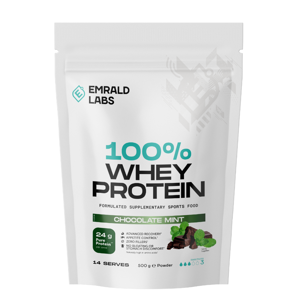 Emrald Labs 100% Whey Protein (44) & Emrald-100%Whey-500g-ChcMnt
