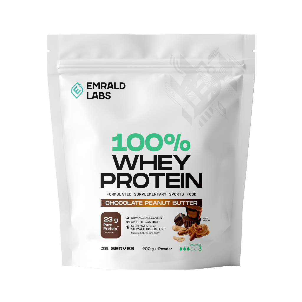 Emrald Labs 100% Whey Protein (4) & Emrald-Whey-908g-ChocPB