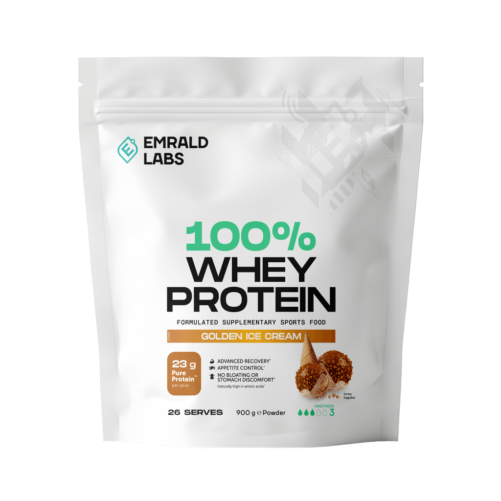 Emrald Labs 100% Whey Protein (6) & Emrald-Whey-908g-GoldIce