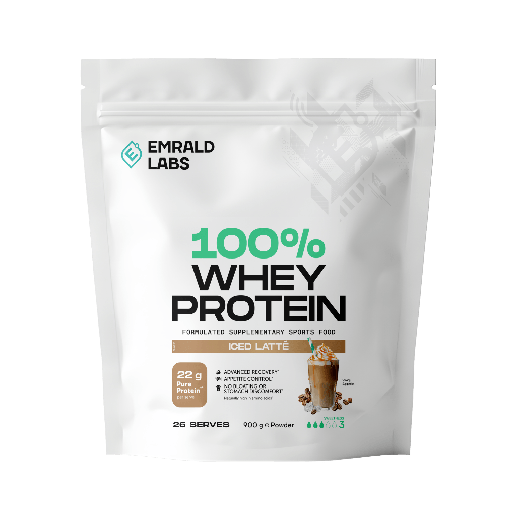 Emrald Labs 100% Whey Protein (9) & Emrald-Whey-908g-Latte
