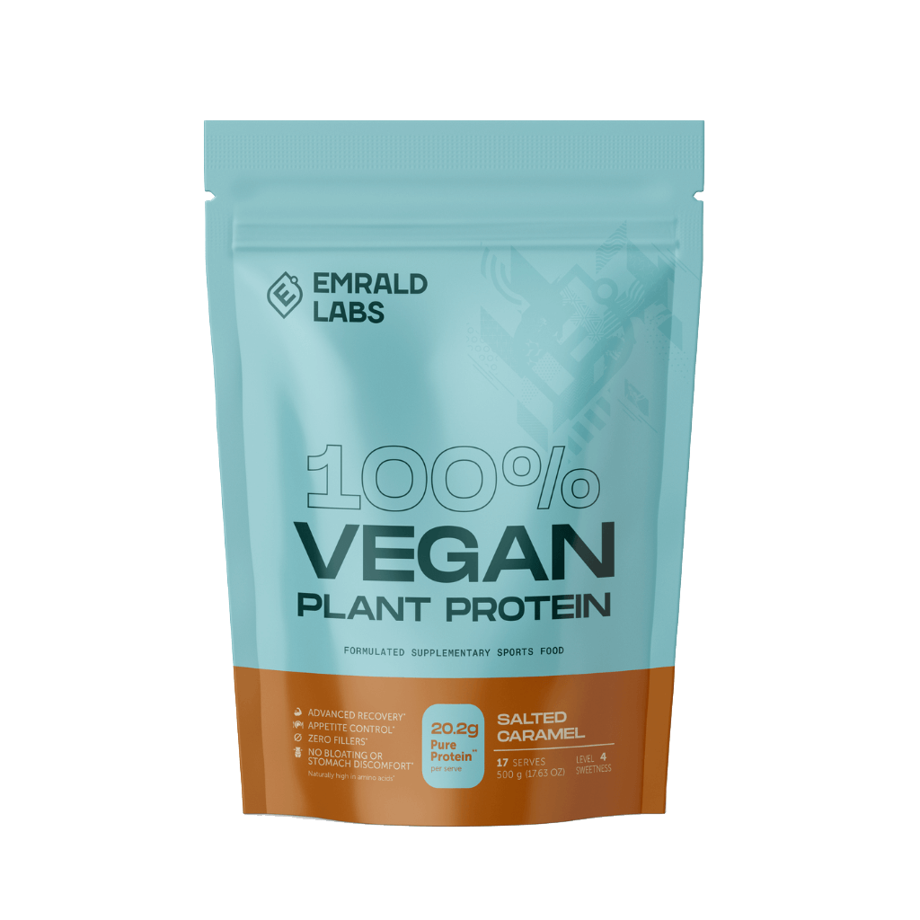 Emrald Labs Vegan Protein (3) & Emrald-100%-Veg-500g-Salt