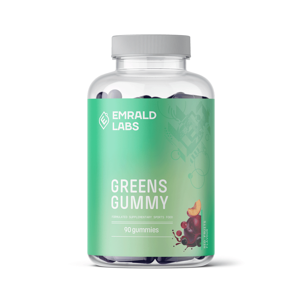 Emrald Labs Greens Gummy & EL-GREENS-GUMMY-90-Red