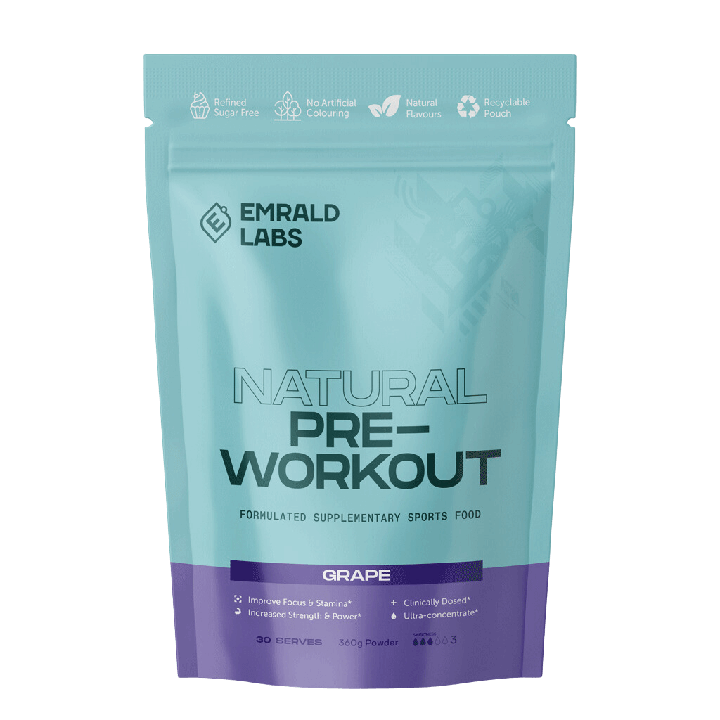 Emrald Labs Natural Pre Workout & EL-NATURAL-PRE-WORKOUT-360g-Gra