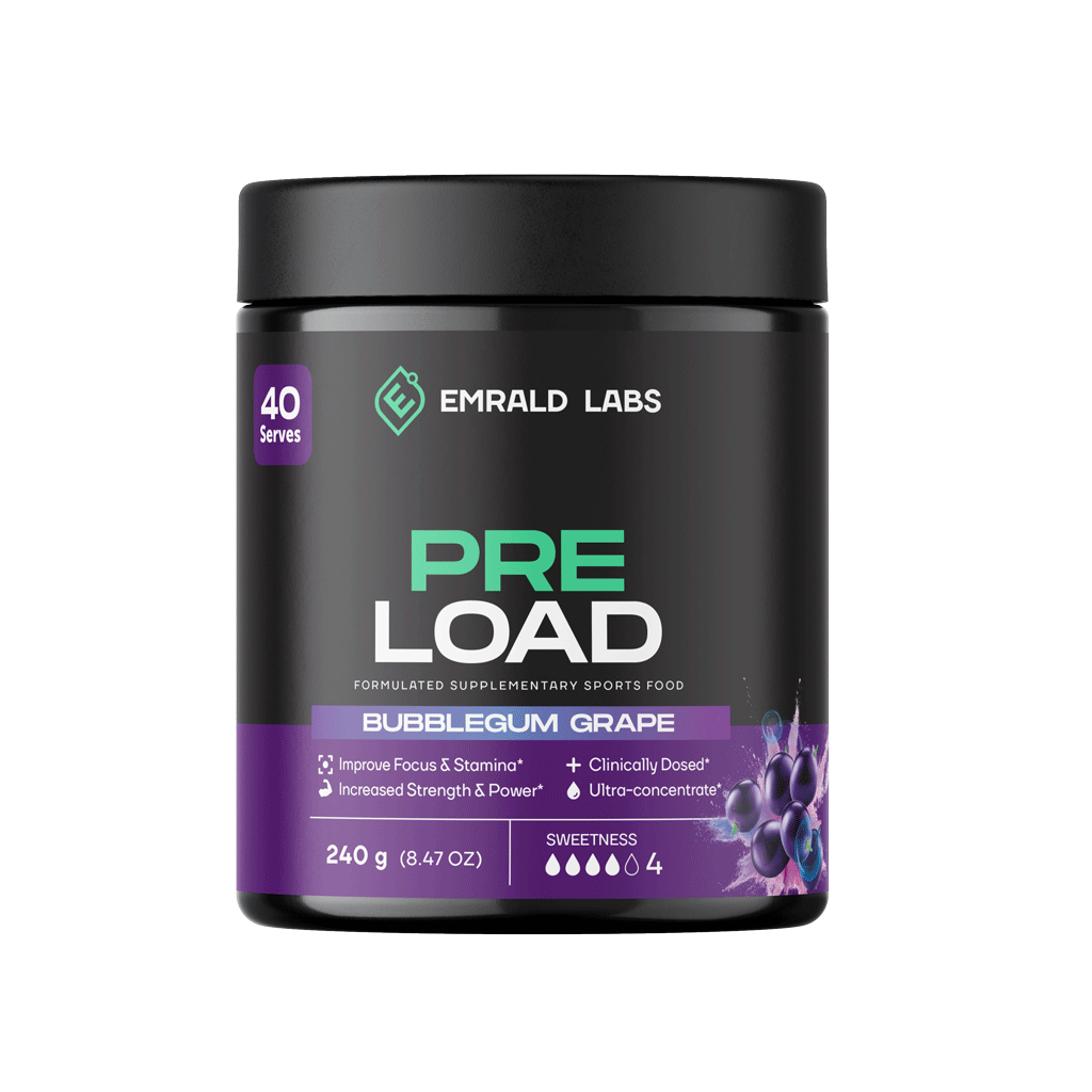 Emrald Labs Pre Load Pre Workout (1) & EL-Pre-Load-240g-BG