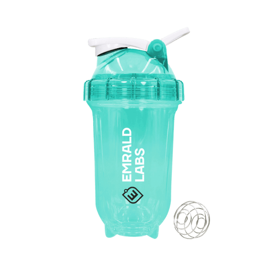 Emrald Labs - 500ml Shaker & EMRALD-Transparent-Shkr-500ml-Teal/Wht