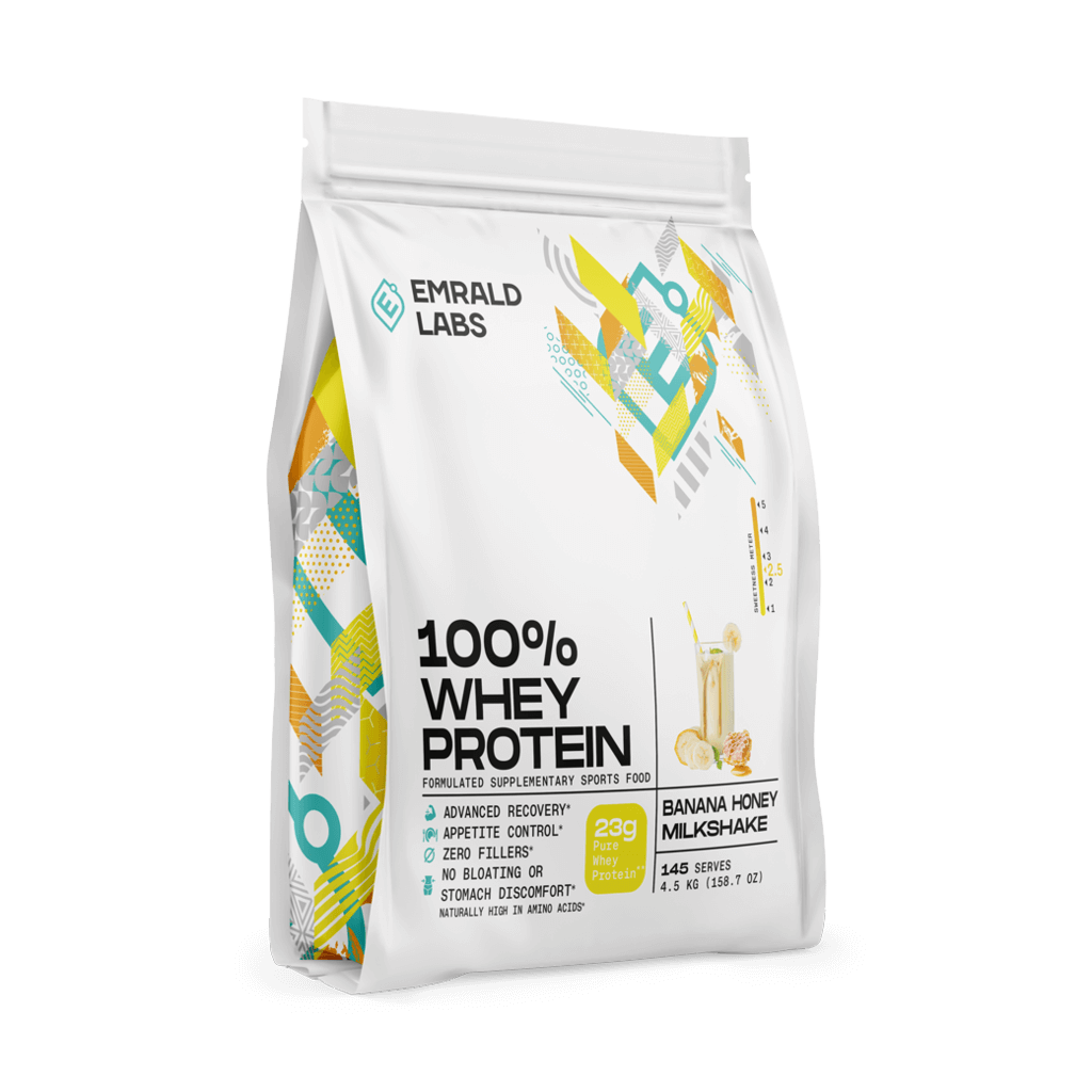 Emrald Labs 100% Whey Protein (26) & Emrald-100%Whey-4.5kg -Ban