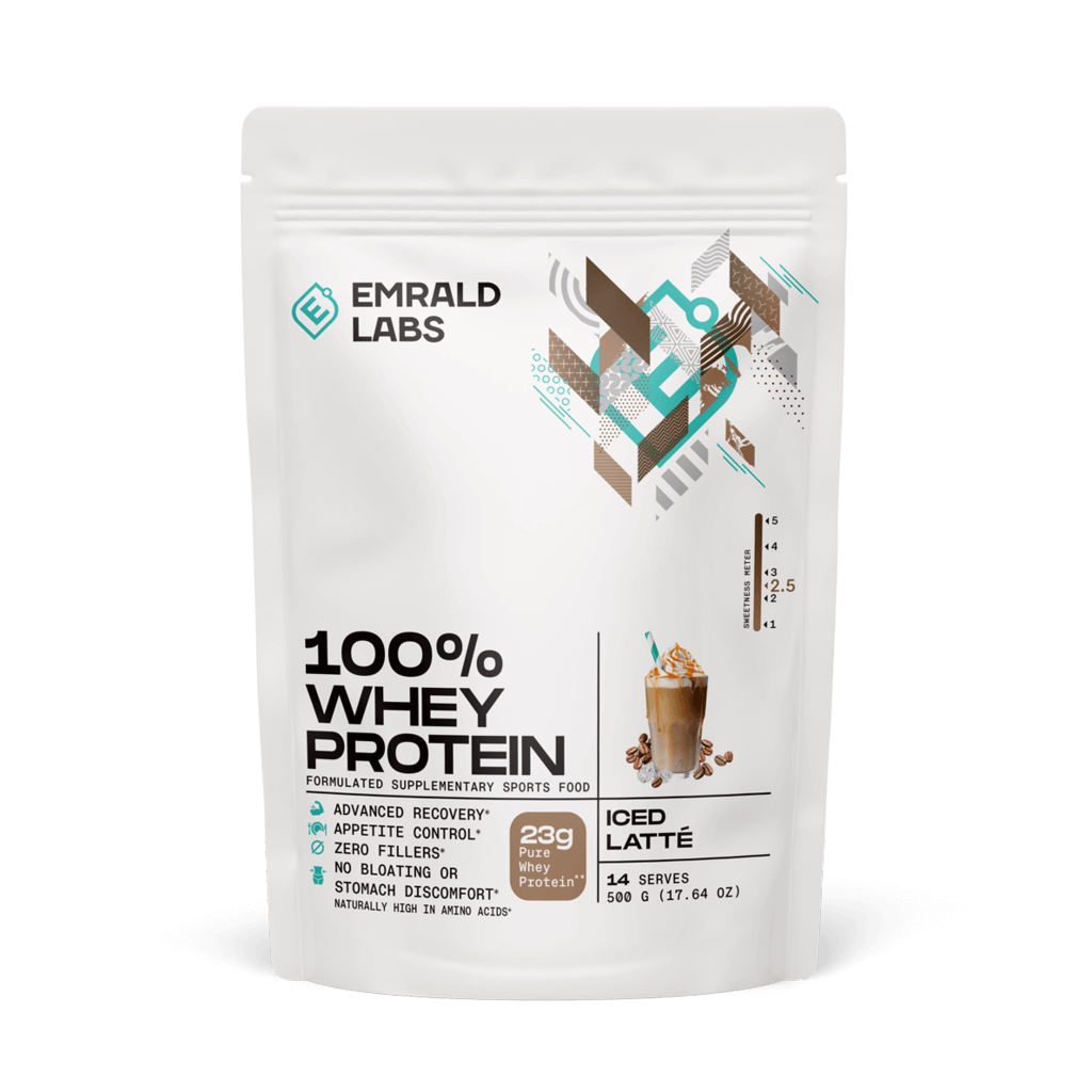 Emrald Labs 100% Whey Protein (34) & Emrald-100%Whey-500g-Ice