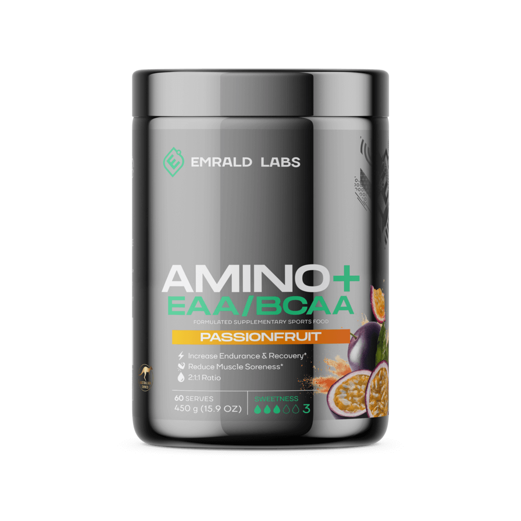Emrald Labs Amino+ | EAAs/BCAAs (2) & EMRALD-Amino+-60Srv-Pas