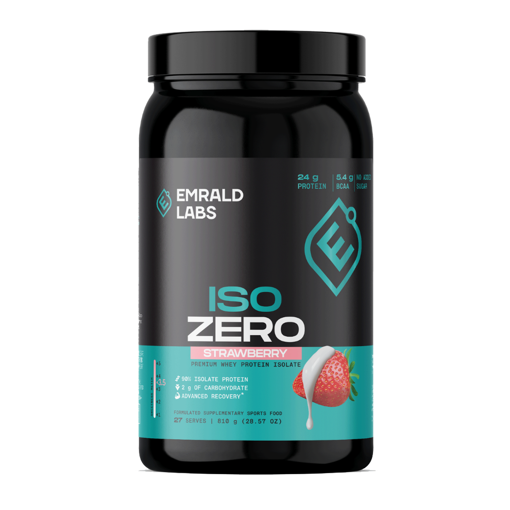 Emrald Labs Iso Zero Protein (3) & Emrald-IsoZero-810g-Straw