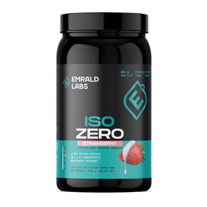 Emrald Labs Iso Zero Protein (3) & Emrald-IsoZero-810g-Straw