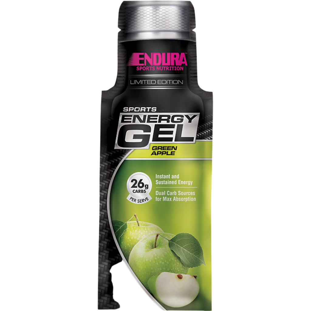 Endura Sports Energy Gels (1) & ENDURA-SEG-20x35g-GREENAP