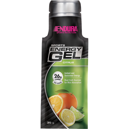 Endura Sports Energy Gels & Endura-SportsEnergyGel-20x35gSatchets--Citrus