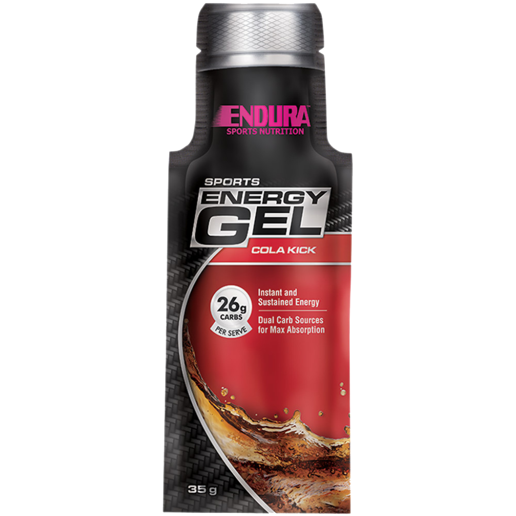 Endura Sports Energy Gels (5) & Endura-SportsEnergyGel-20x35gSatchets--ColaKick