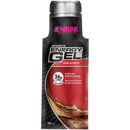 Endura Sports Energy Gels (5) & Endura-SportsEnergyGel-20x35gSatchets--ColaKick