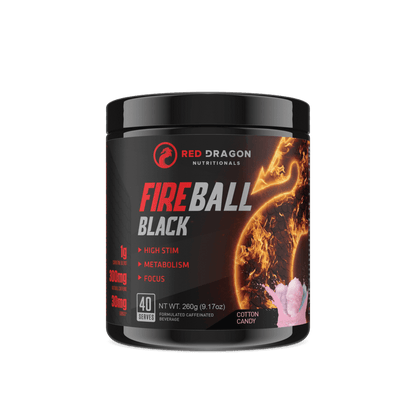 Red Dragon Fireball Black (2) & SCN-FIREBALL-BLACK-40Srv-CC