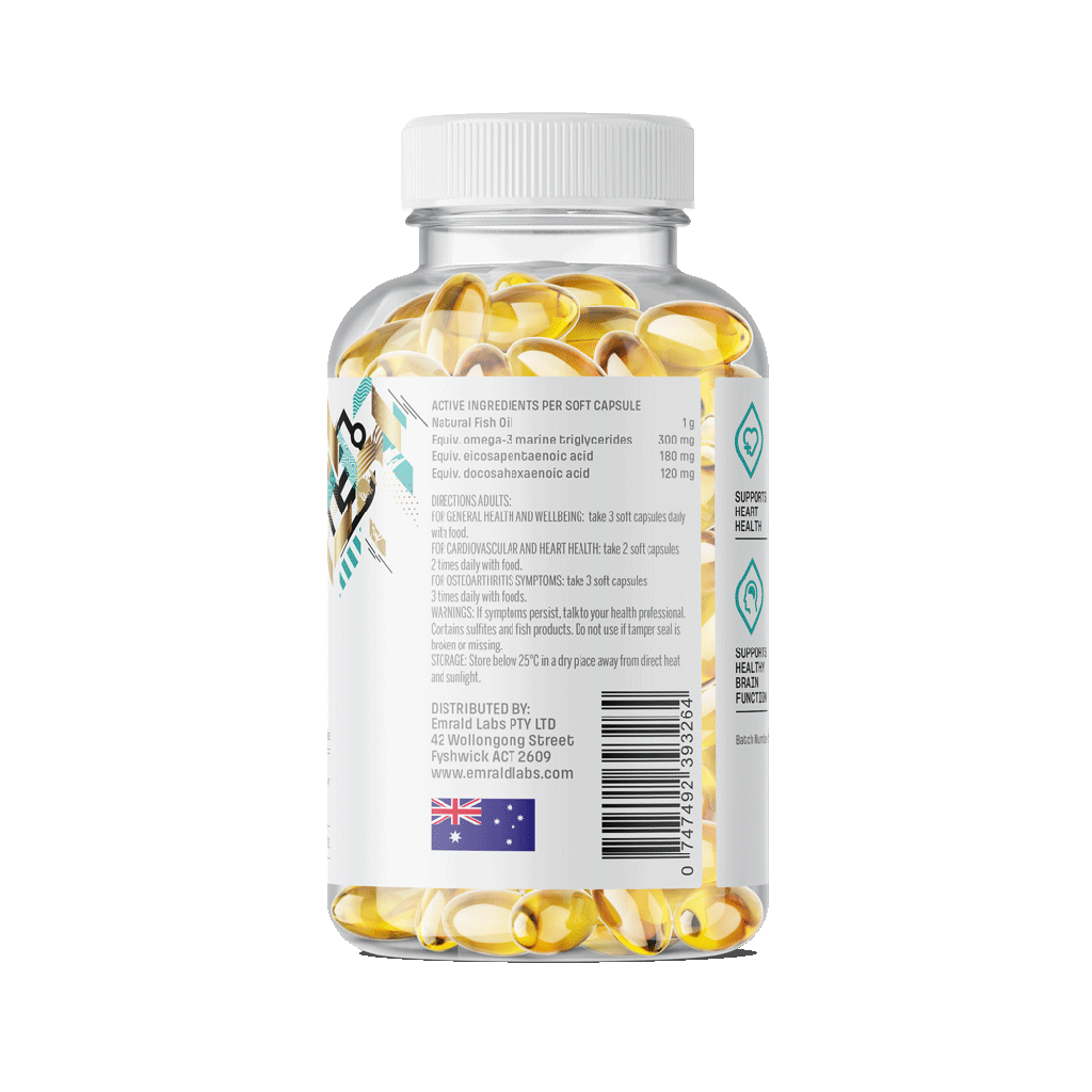 Emrald Labs Fish Oil+ Capsules (3)