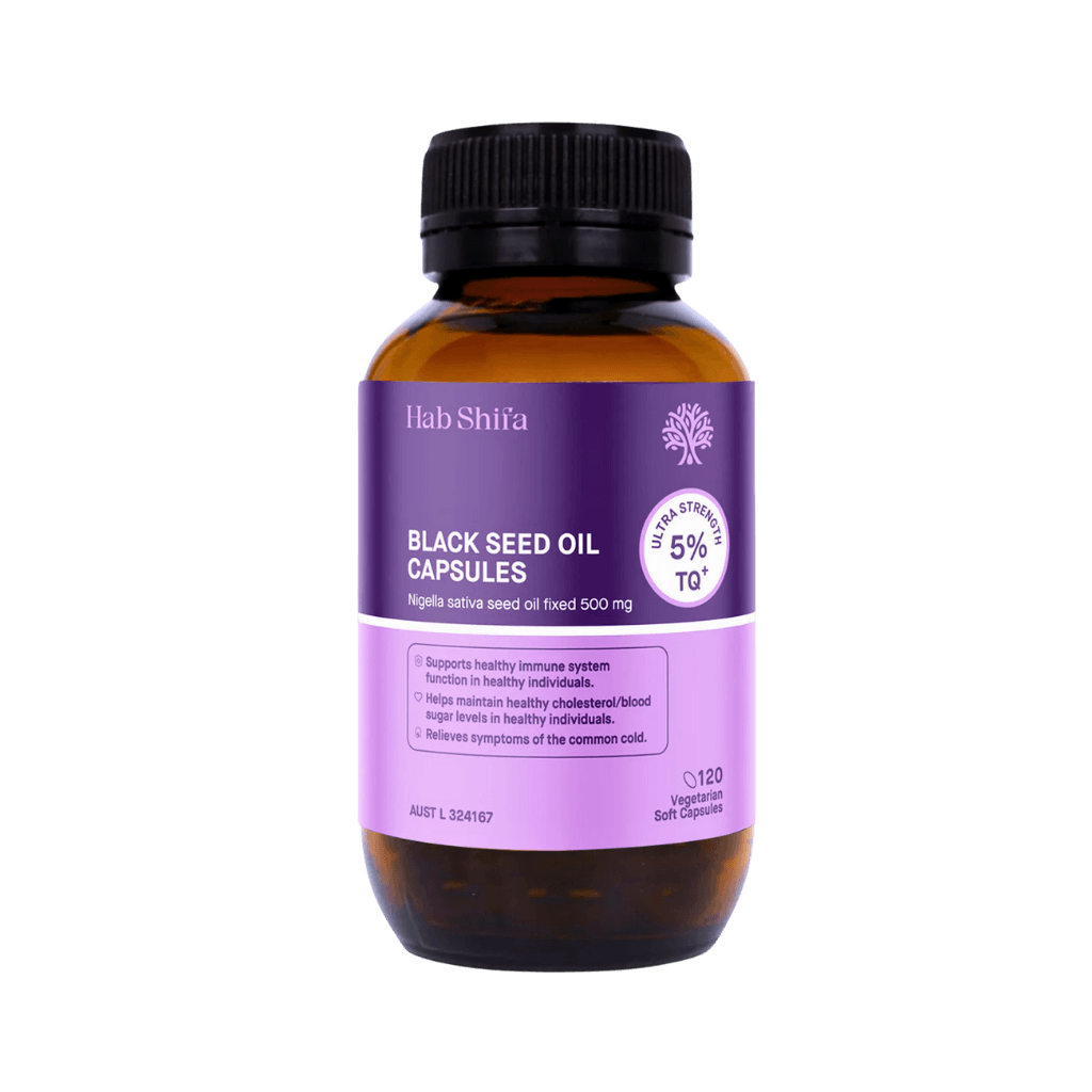 Hab Shifa - TQ+ Black Seed Oil Capsules & HABSHIFA-BlkSeed-Ultra-120Caps
