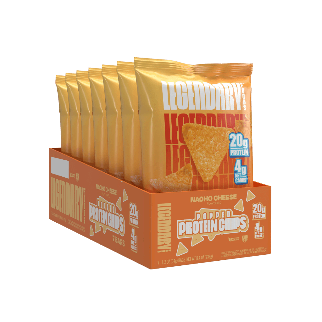 Legendary Foods Protein Chips (2) & LF-Pop-Pro-Chip-7bag-Nacho
