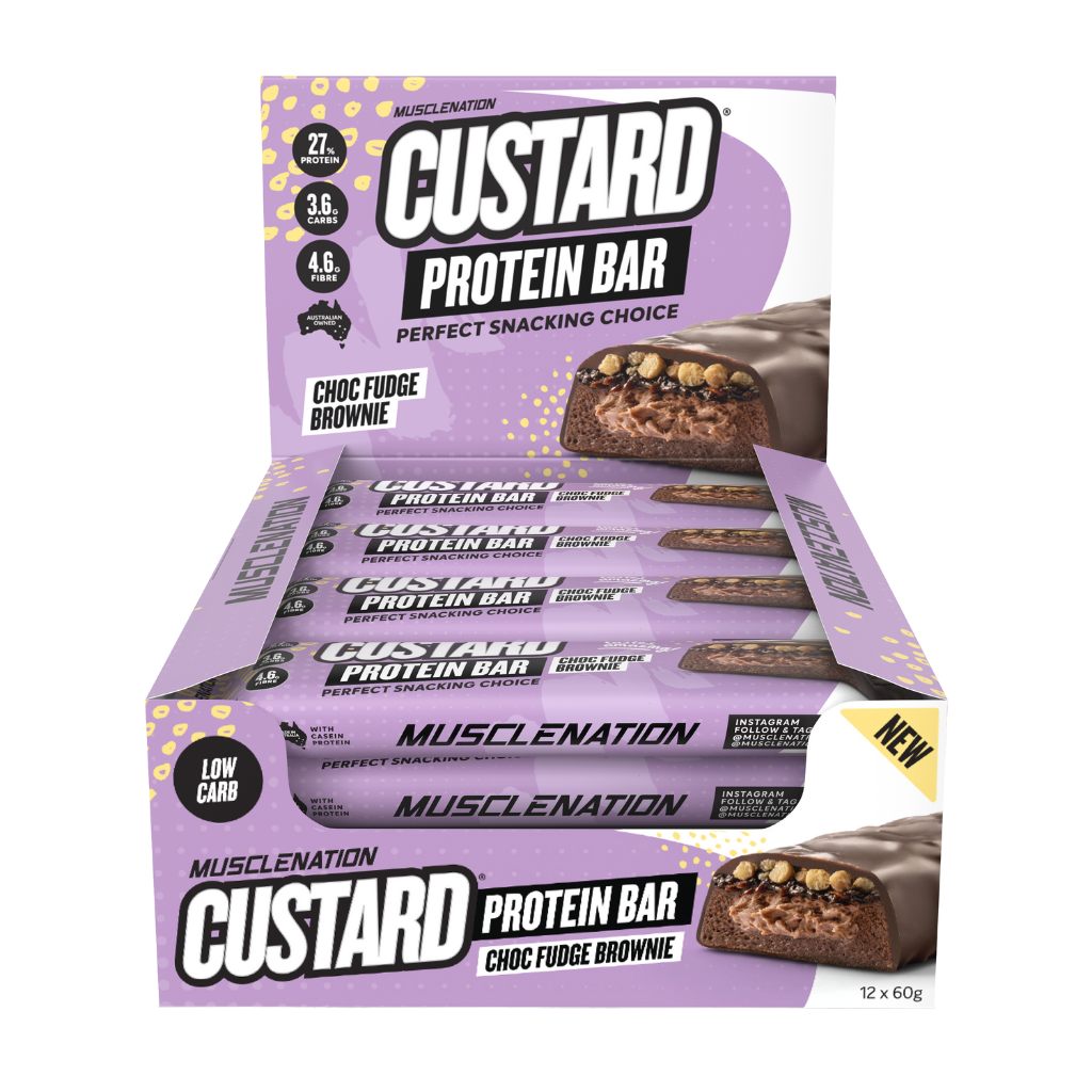 Muscle Nation Custard Protein Bar (2) & MN-BAR-BOX12-CF