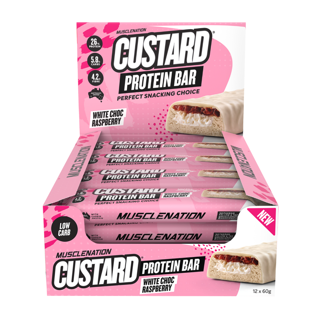 Muscle Nation Custard Protein Bar (7) & MN-BAR-BOX12-WCR