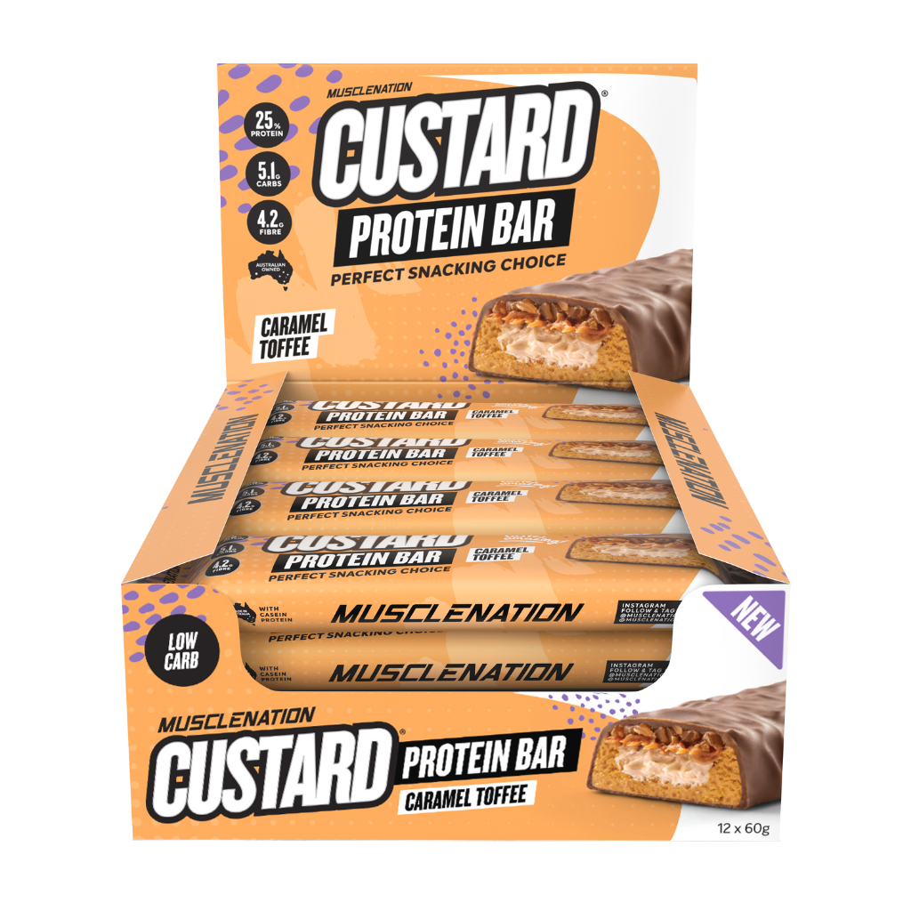 Muscle Nation Custard Protein Bar (1) & MN-BAR-BOX12-CT