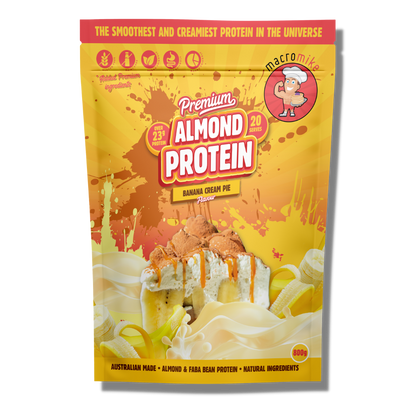 Macro Mike Almond Protein & MacroMike-Prem-Almnd-800g-Ban