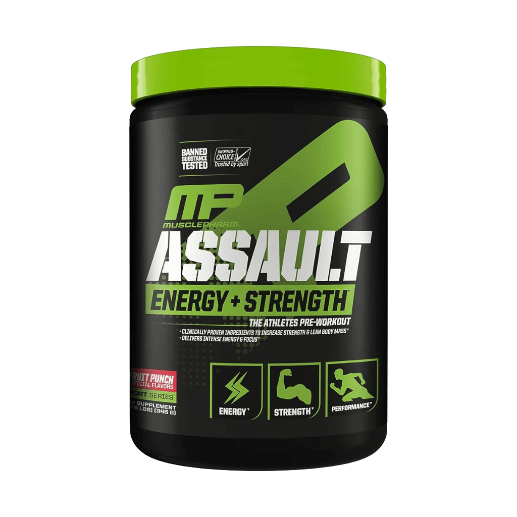 Musclepharm Assault Pre Workout (1) & MusclePharm-Assault-30Serves-Fruit