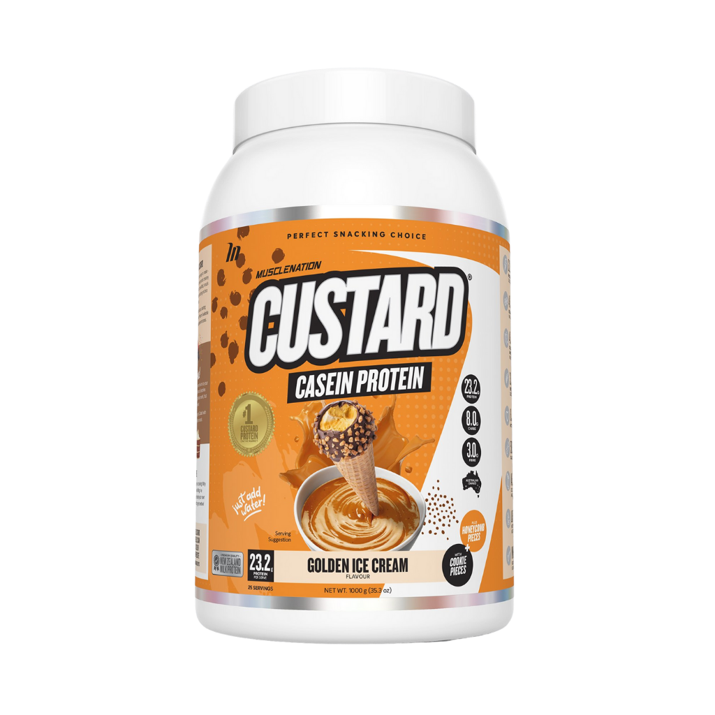 Muscle Nation Casein Protein Custard & MUSCLENATION-CASEIN-CUSTARD-GOLDICE