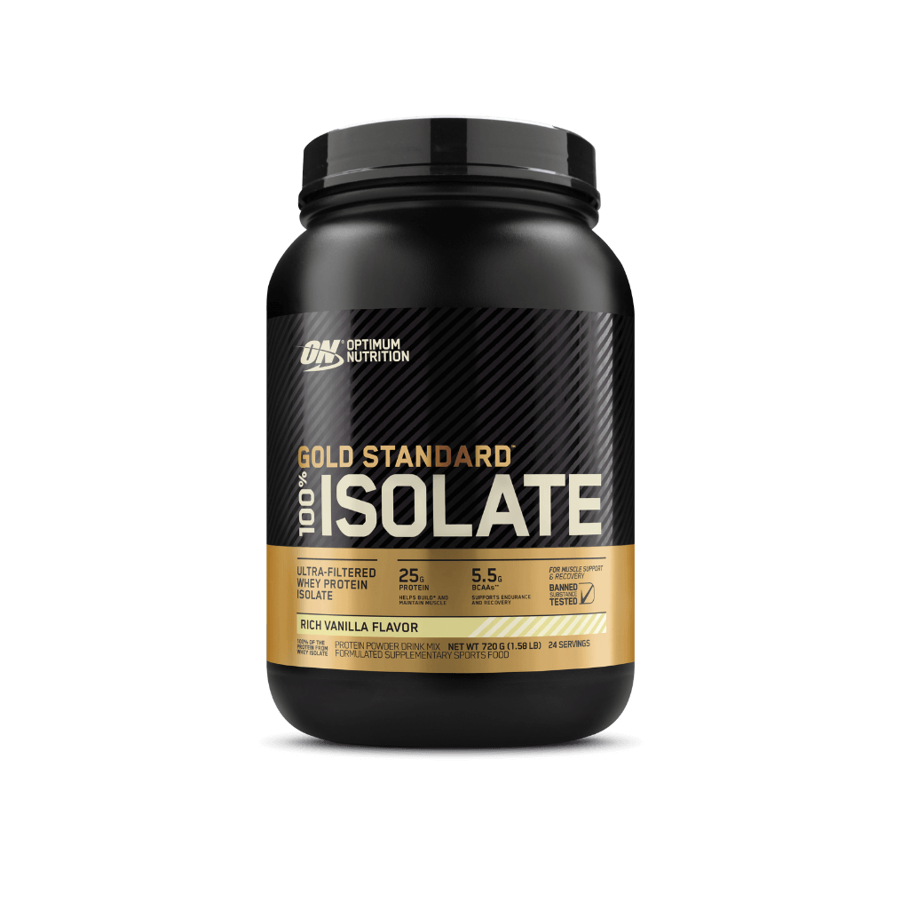 Optimum Nutrition Gold Standard Whey Protein Isolate WPI (3) & ON-GS-ISOLATE-24SRV-RVAN