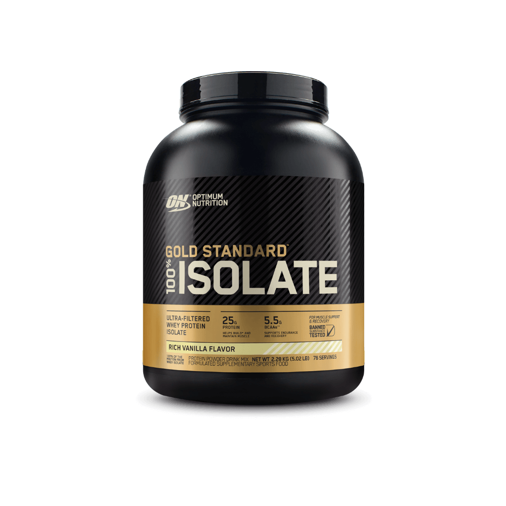 Optimum Nutrition Gold Standard Whey Protein Isolate WPI (1) & ON-GS-ISOLATE-76SRV-RVAN