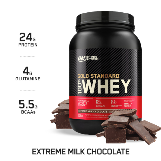 Optimum Nutrition Gold Standard Whey Protein & ON-GSW-100%-909g-E