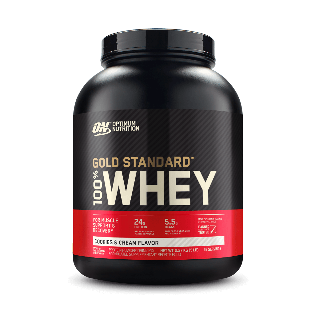 Optimum Nutrition Gold Standard Whey Protein (24) & ON-GSW-100%-5lb-C