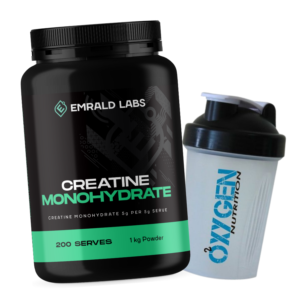 Creatine Monohydrate + FREE Shaker