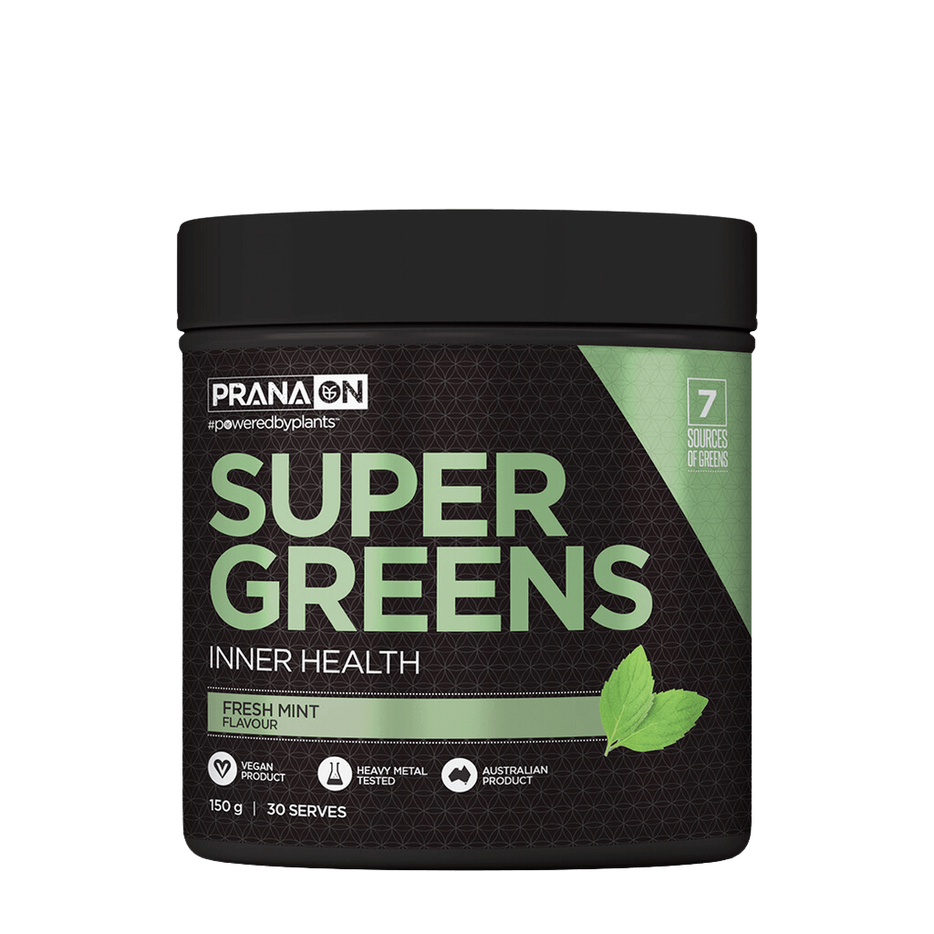 PranaOn Super Greens (2) & PRANA-GREENS-150g-F