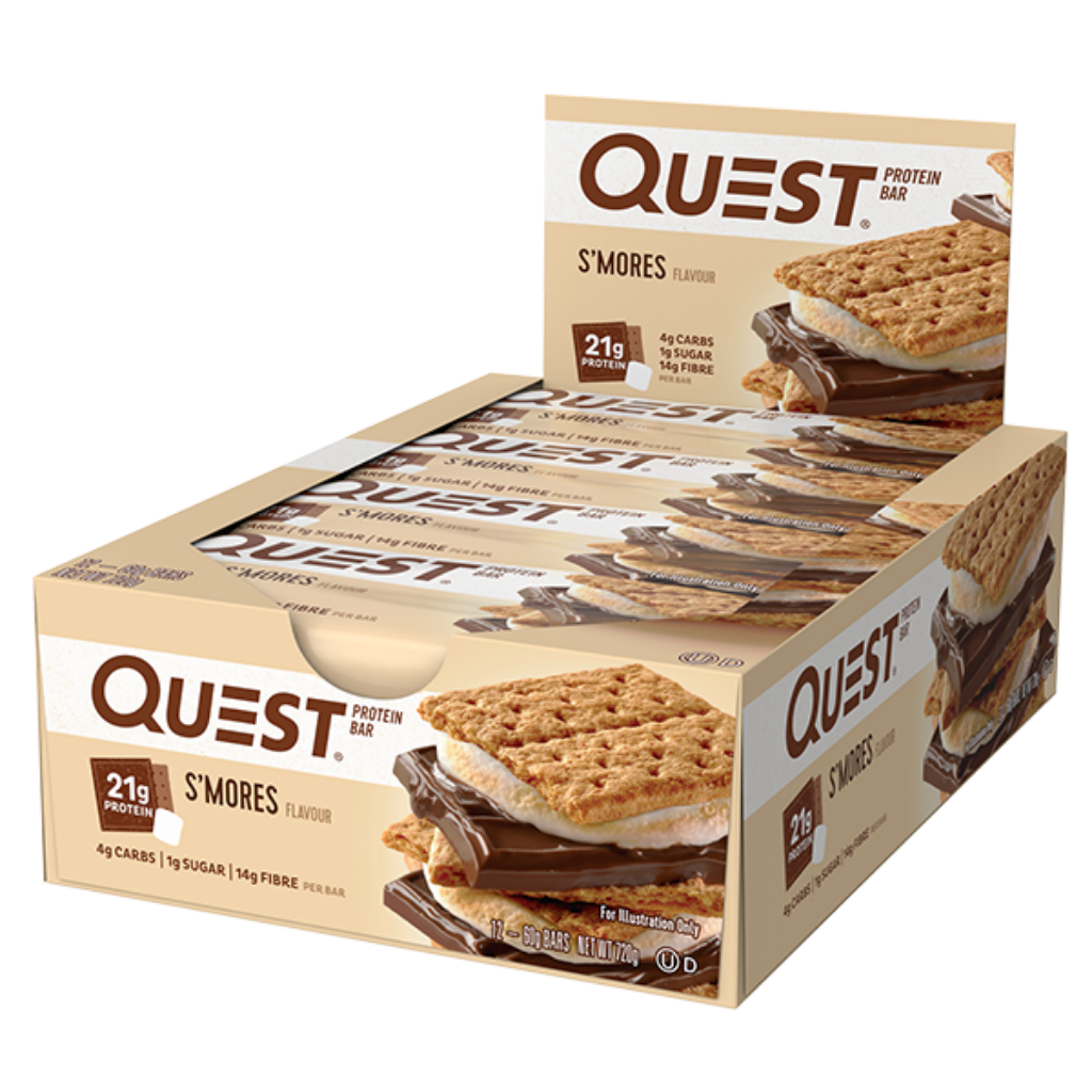 Quest Nutrition Quest Bars (2) & QUEST-BAR-BOX-12-SMORES