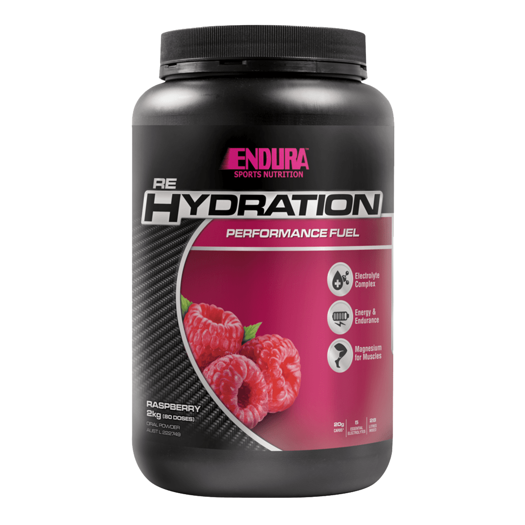 Endura Rehydration Performance Fuel & Endura-RehydrationPerformanceFuel-80Srv-Raspberry