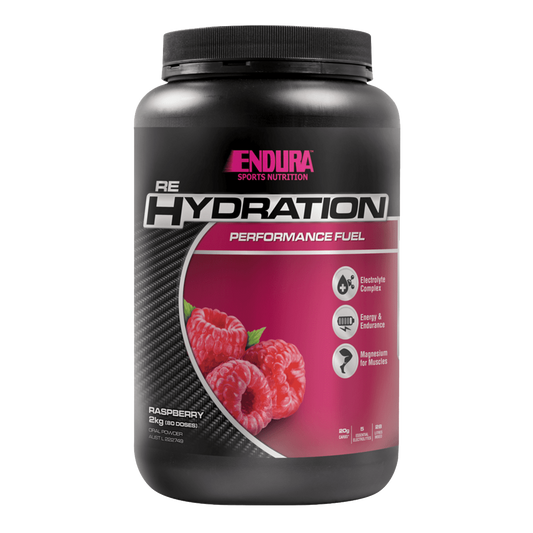 Endura Rehydration Performance Fuel & Endura-RehydrationPerformanceFuel-80Srv-Raspberry