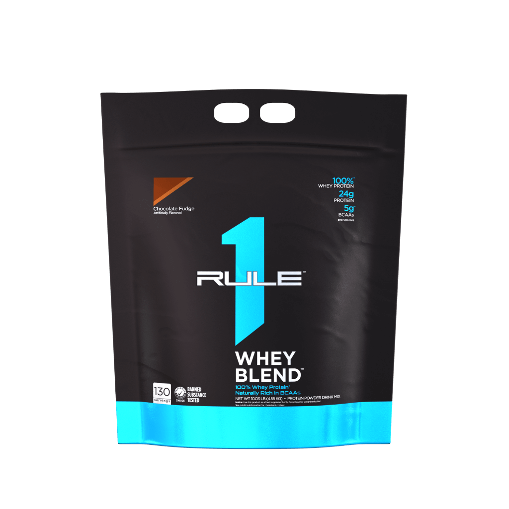 Rule 1 R1 Whey Protein Blend (14) & Rule1-Whey-140Srv-4620g-ChocFudge