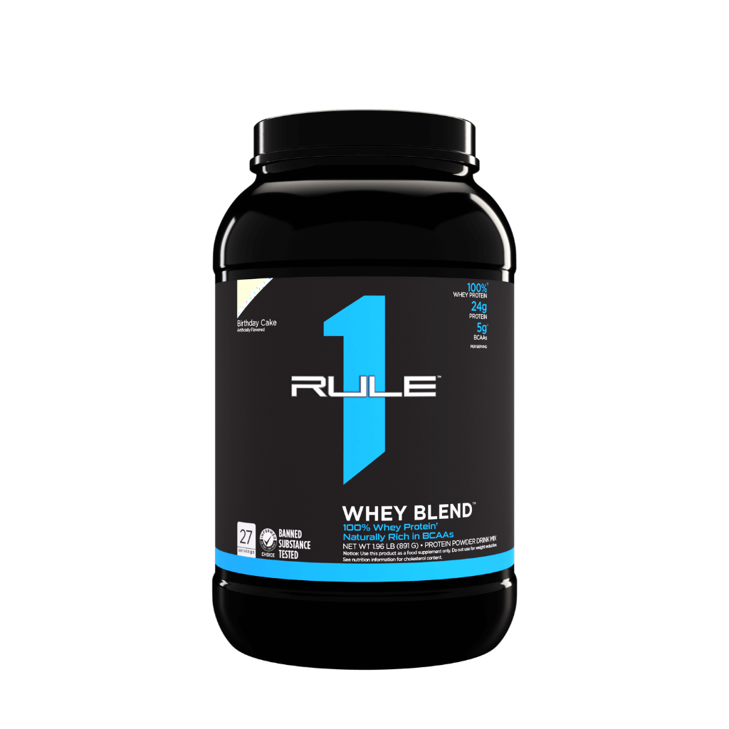 Rule 1 R1 Whey Protein Blend (1) & Rule1-Whey-28Srv-896g-Birthday