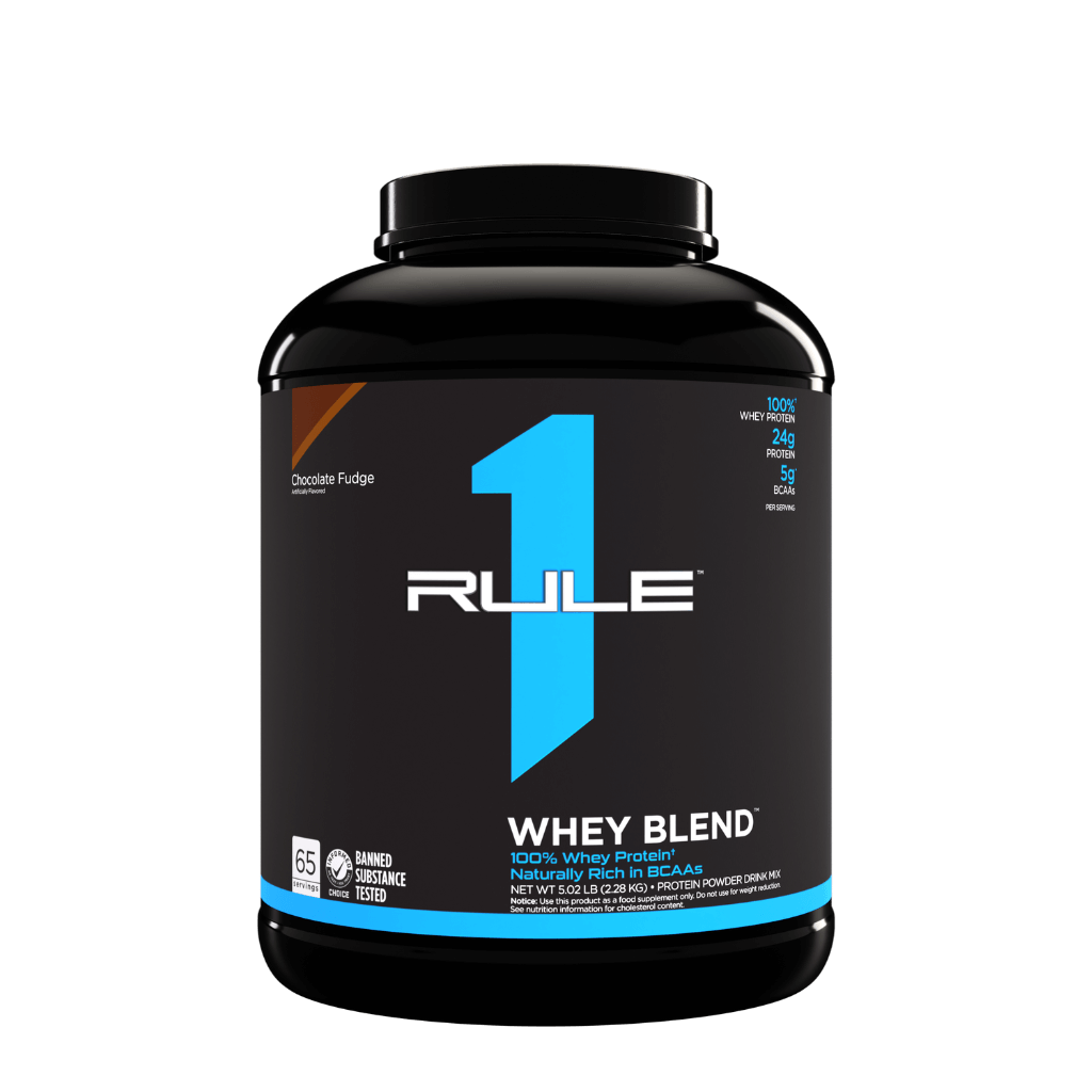 Rule 1 R1 Whey Protein Blend (9) & Rule1-Whey-70Srv-2380g-ChocFudge